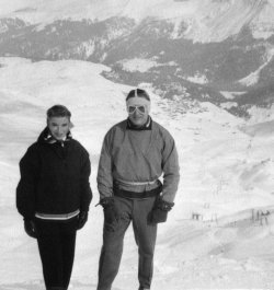 Pat & Malcolm, Arosa, Switzerland, 1956