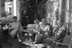  Bromhoffs In the conservatory at Scargill House, Kettlewell 1956