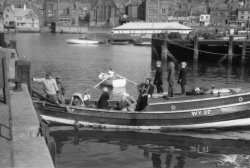 Fishing from Whitby, 1956